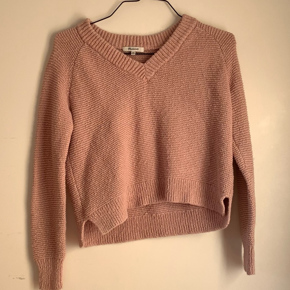 Madewell Blush-pink/ Baby-pink Knit Sweater